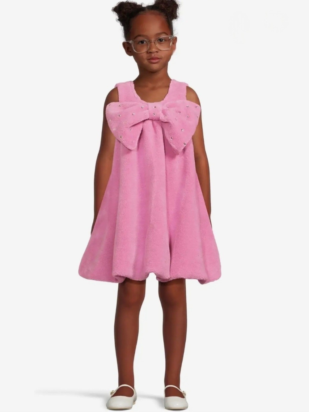 Lola + The Boys Pink Bow-Embellished Sleeveless Party Dress - Size 6